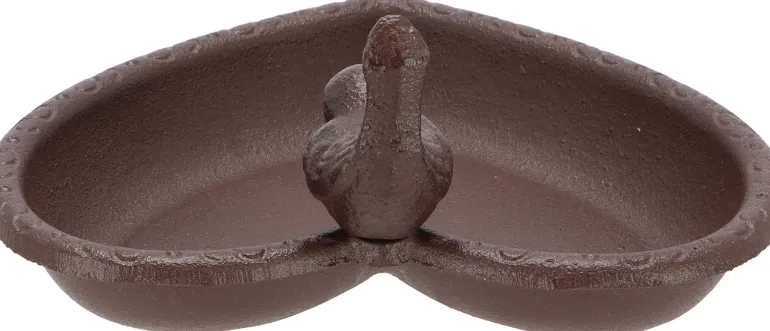 Mangeoire à oiseau en fonte Joli coeur
