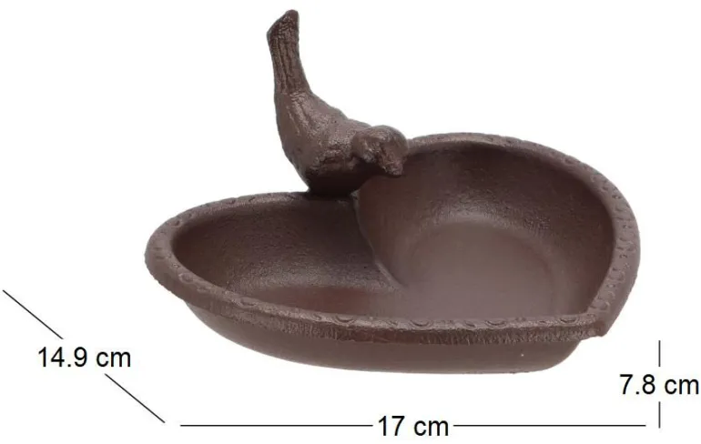 Mangeoire à oiseau en fonte Joli coeur
