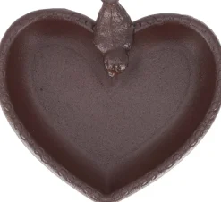 Mangeoire à oiseau en fonte Joli coeur