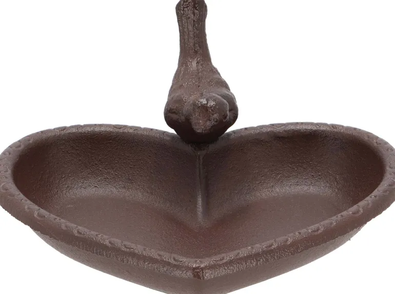 Mangeoire à oiseau en fonte Joli coeur