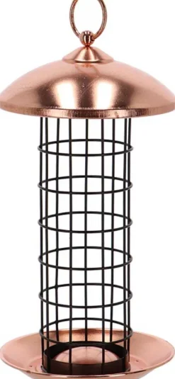 Mangeoire à oiseaux (Plaqué cuivre - boules de graisses)