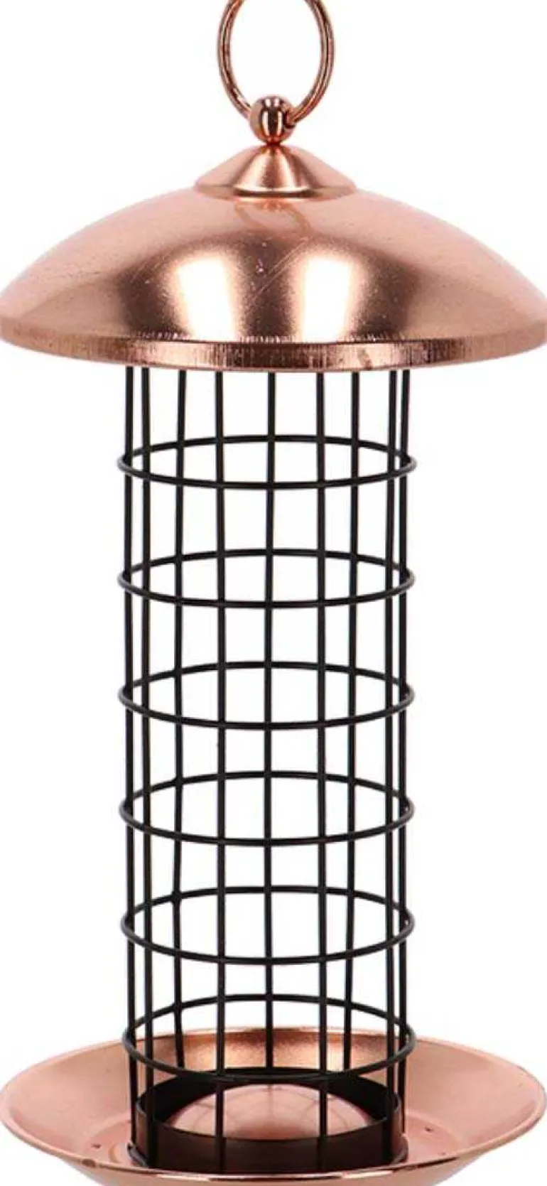 Mangeoire à oiseaux (Plaqué cuivre - boules de graisses)