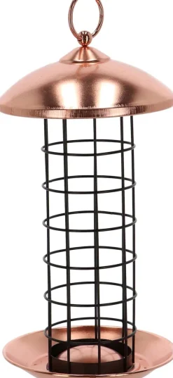Mangeoire à oiseaux (Plaqué cuivre - boules de graisses)