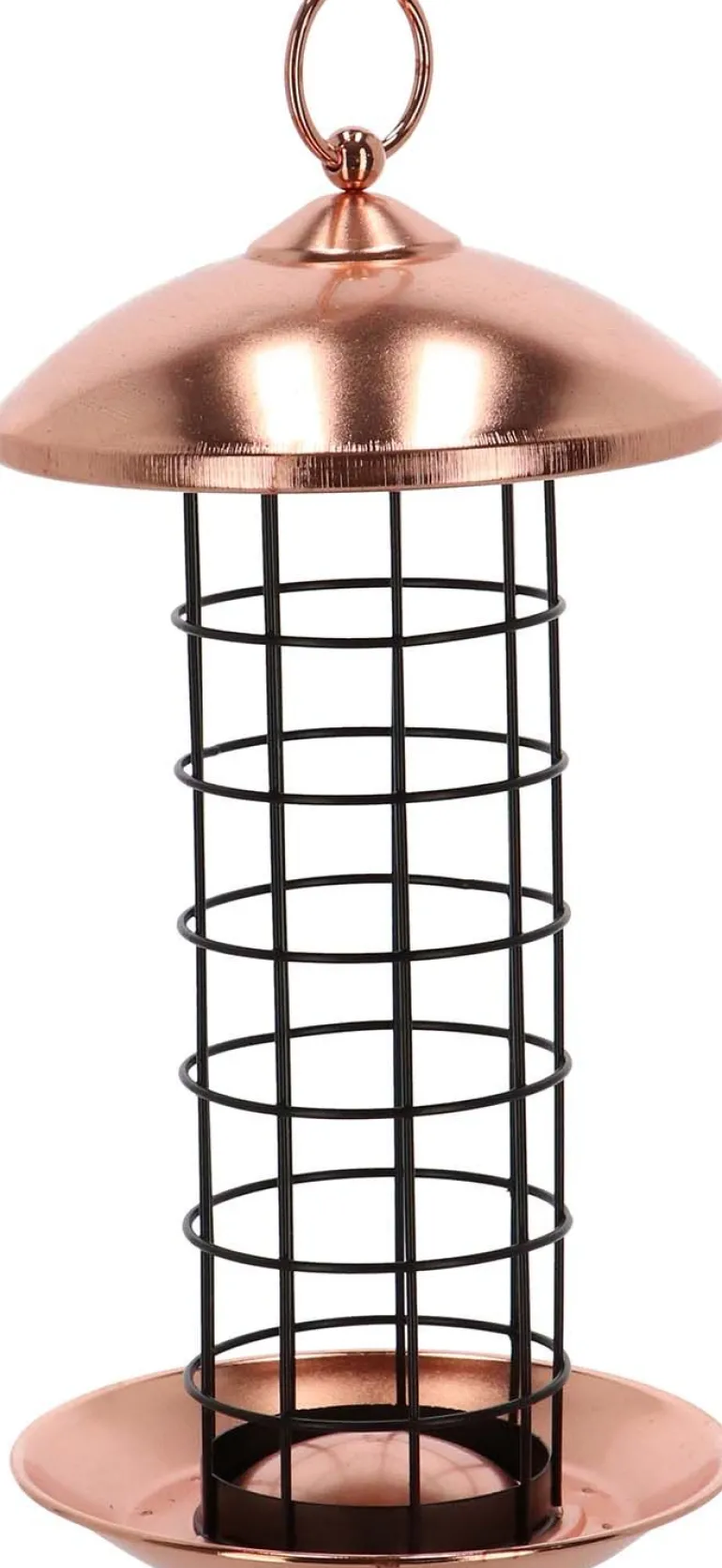 Mangeoire à oiseaux (Plaqué cuivre - boules de graisses)