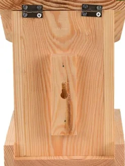 Mangeoire silo en bois Pochoir