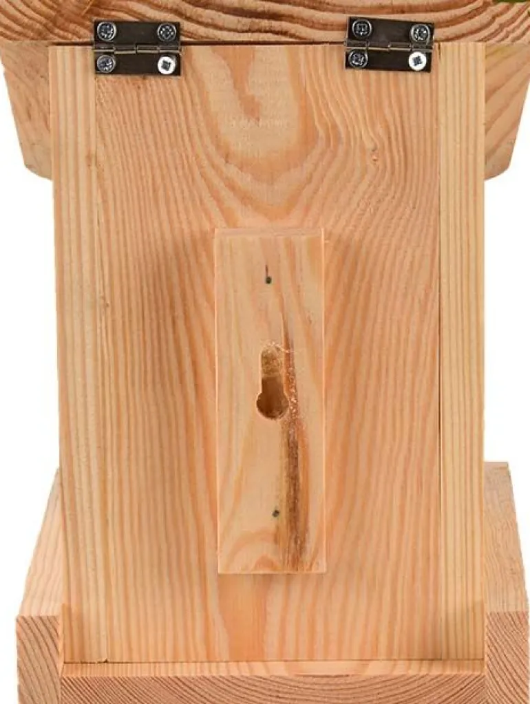 Mangeoire silo en bois Pochoir