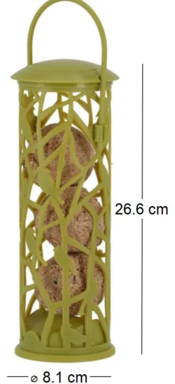 Mangeoire silo pour oiseaux Chiffchaff (Pour boules de graisse)