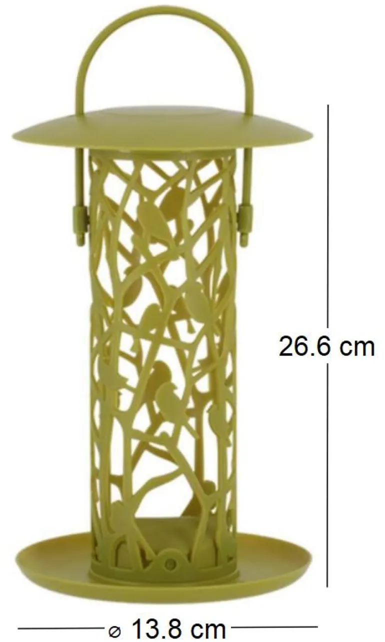 Mangeoire silo pour oiseaux Chiffchaff (Pour boules de graisse + plateau)