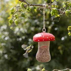 Mangeoire à supendre en forme d'amanite