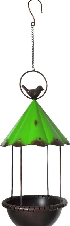 Mangeoire à suspendre parapluie vert 20 cm
