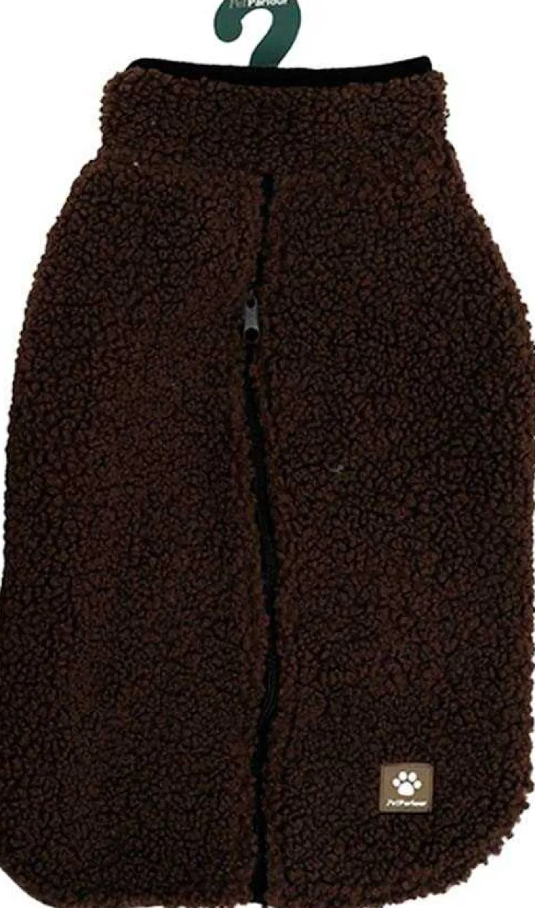 Manteau teddy pour chien 45 cm (Chocolat)
