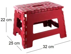 Marche pied pliable compact (Rouge)