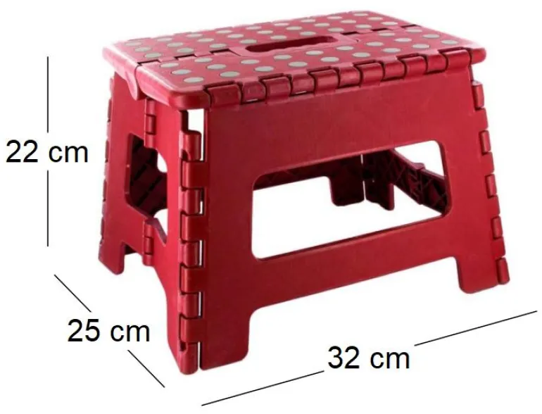 Marche pied pliable compact (Rouge)