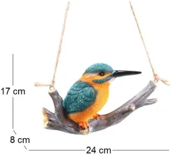 Martin-pecheur sur une branche à suspendre