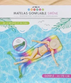 Matelas gonflable sirène 170 cm