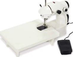 Mini machine à coudre avec table d'extension