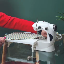 Mini machine à coudre avec table d'extension