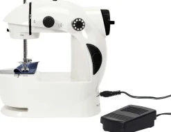 Mini machine à coudre avec table d'extension