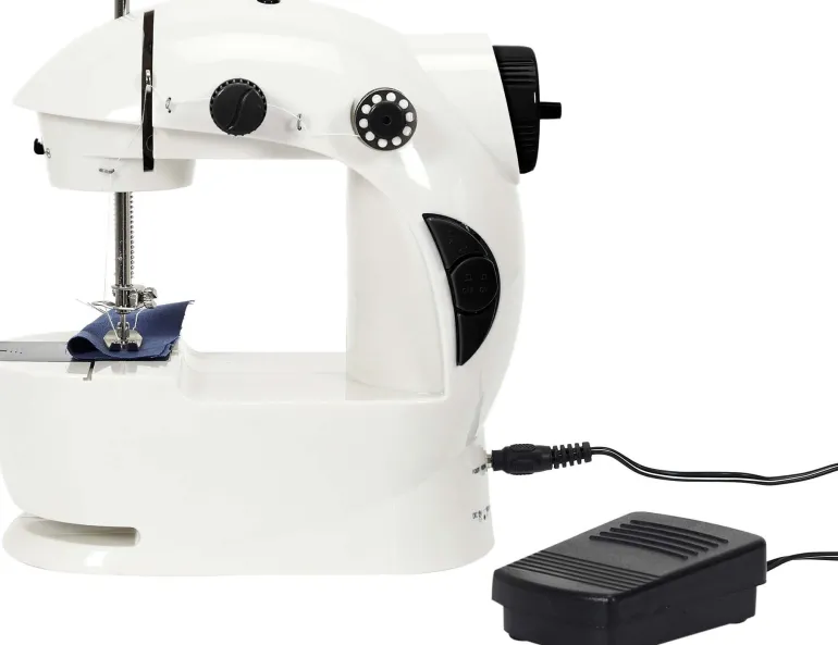Mini machine à coudre avec table d'extension
