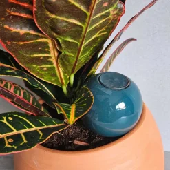 Mini ollas à planter en argile (Bleu canard)