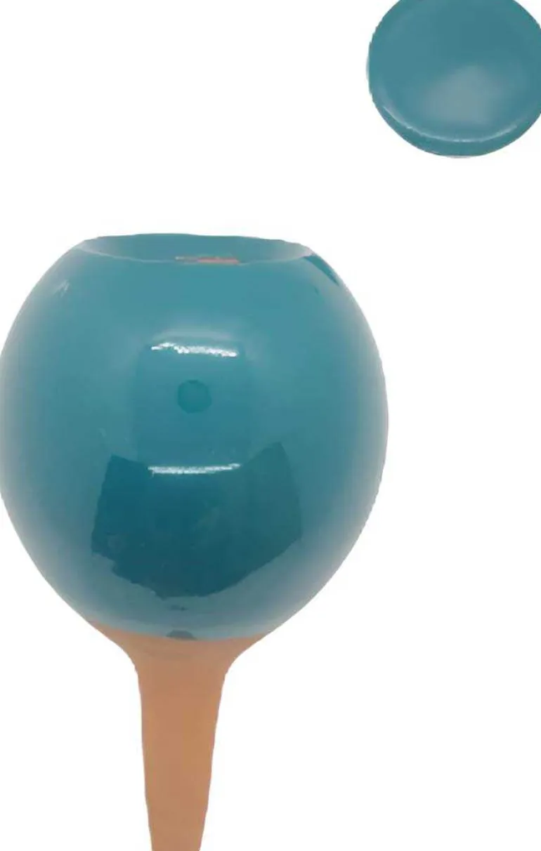 Mini ollas à planter en argile (Bleu canard)