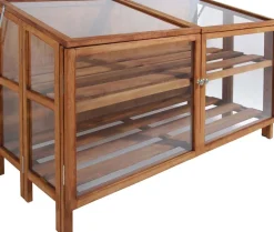 Mini serre de jardin en bois dur (118,5 cm)