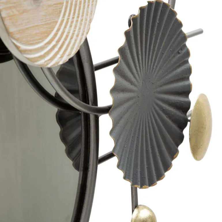 Miroir avec décorations en métal et mdf Abstract 90.2 x 5.1 x 50.2 cm