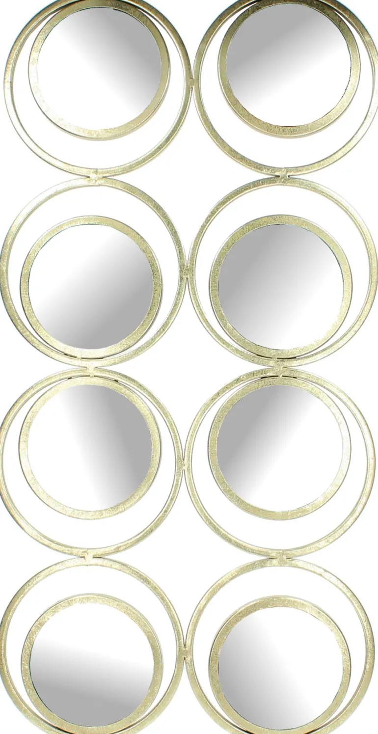 Miroir 8 bulles champagne