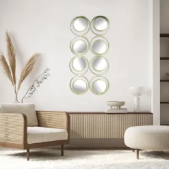 Miroir 8 bulles champagne