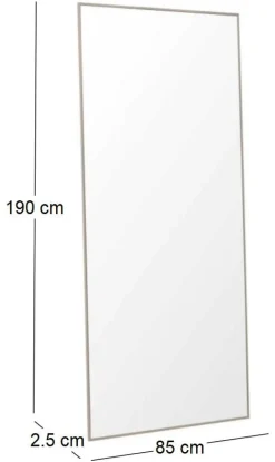 Miroir doré Orlando (Taille 3 : 85 x 190 cm)