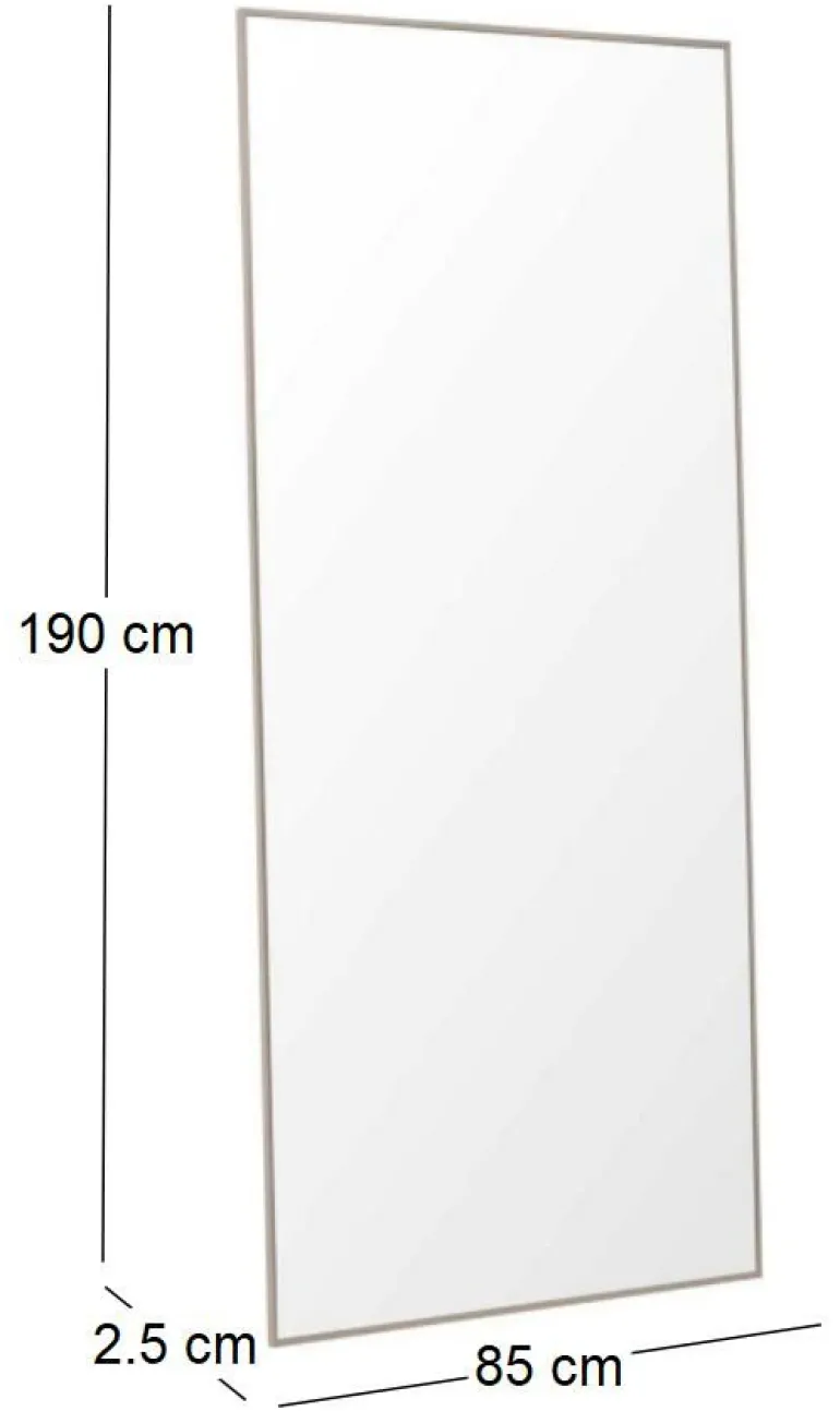 Miroir doré Orlando (Taille 3 : 85 x 190 cm)