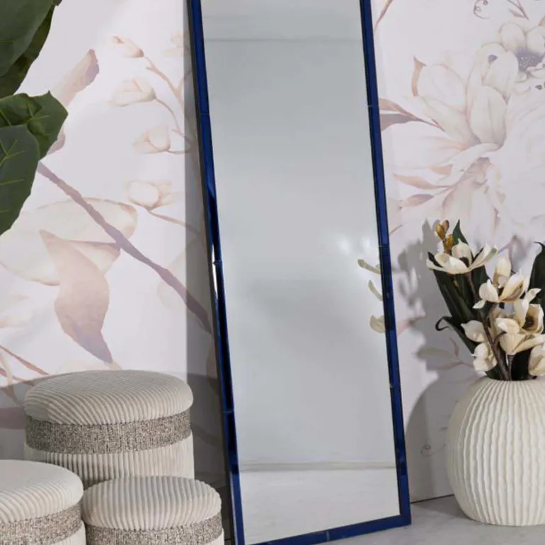 Miroir en MDF Berlin 55 x 2 x 150 cm (Bleu)