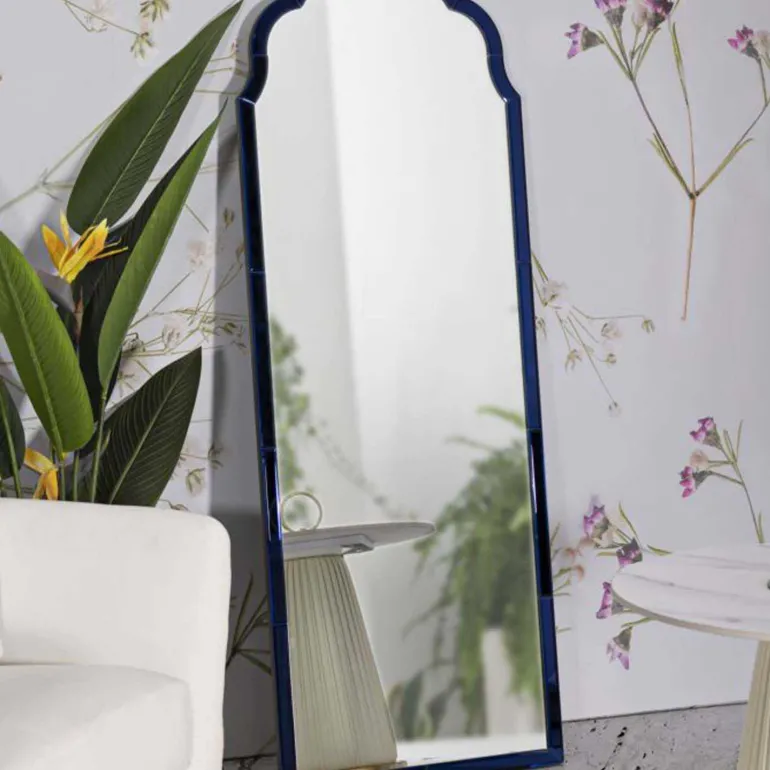 Miroir en MDF bleu Tangier (55 x 2 x 150 cm)