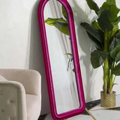 Miroir en MDF Cloé 60 x 4 x 160 cm (Fuschia)