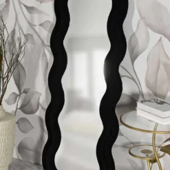 Miroir en MDF Teddy 60 x 4 x 160 cm (Noir)