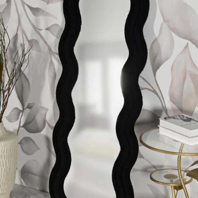 Miroir en MDF Teddy 60 x 4 x 160 cm (Noir)