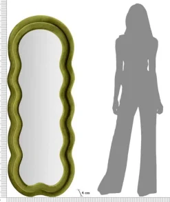 Miroir en métal Miki 60 x 4 x 160 cm (Vert)
