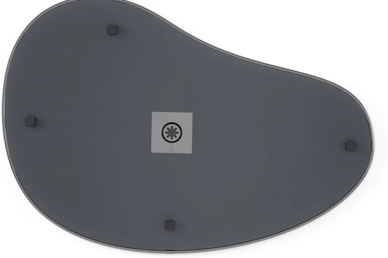 Miroir finition métallique Hubba 61 × 91 cm (Titane)