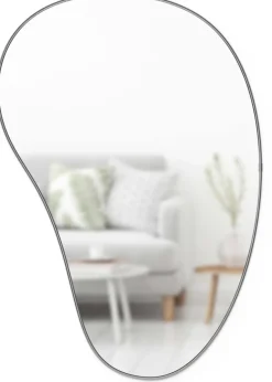 Miroir finition métallique Hubba 61 × 91 cm (Titane)