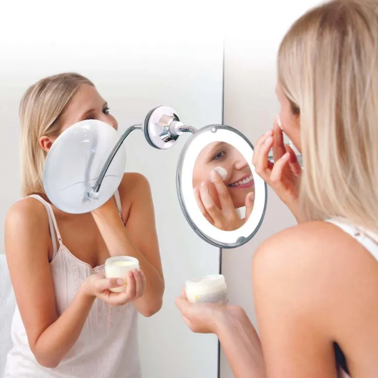 Miroir lumineux flexible grossissant Beauty