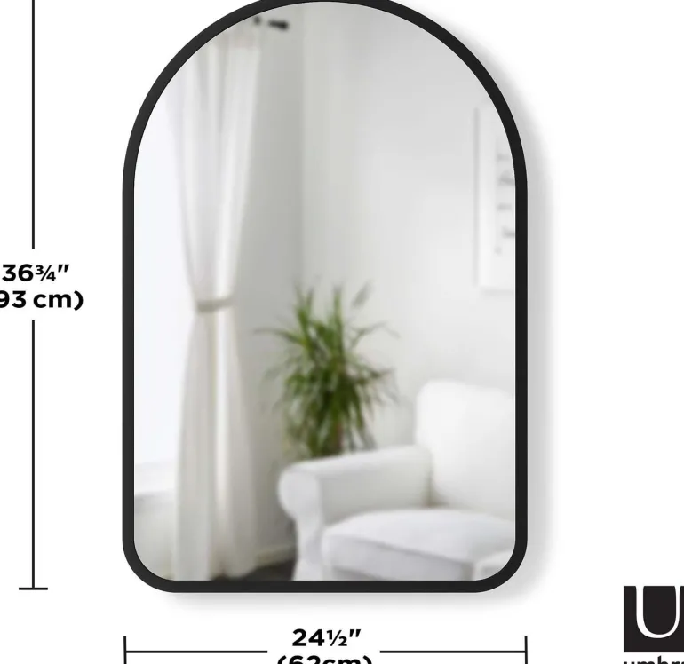 Miroir mural cintré 86 x 91 cm Hub