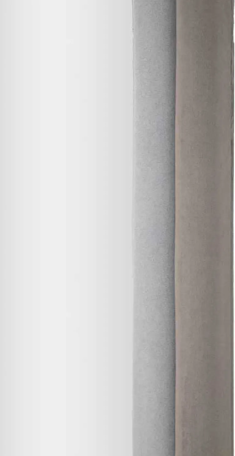 Miroir mural en velours Cloé 60 x 4 x 160 cm (Gris)
