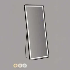 Miroir à poser avec bandeau led Léonie 70 x 170 cm (Rectangulaire)