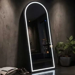 Miroir à poser avec bandeau led Léonie 70 x 170 cm (Arc)