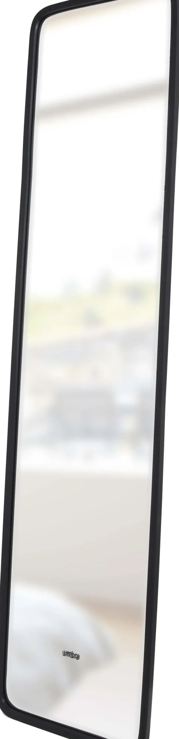 Miroir rectangulaire contour en caoutchouc mat
