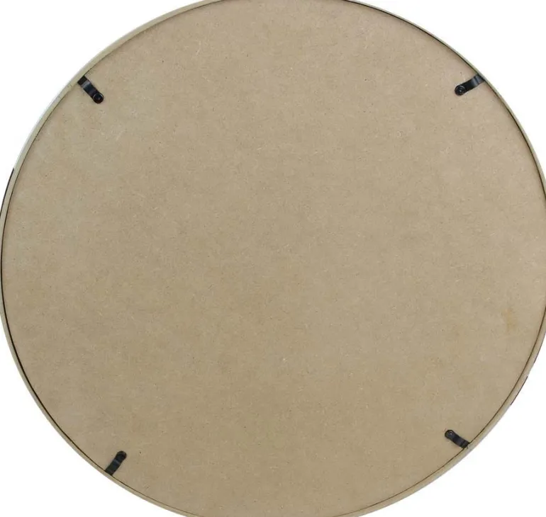 Miroir rond avec anse en PU Barber (40 cm)