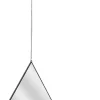 Miroir suspendu Triangle noir Louxor (Lot de 3)