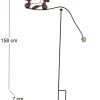Mobile de jardin en fer (2 chats 1 souris)