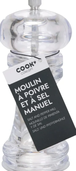 Moulin à poivre transparent 17.5 x 6 cm