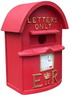 Nichoir boite à lettres britannique rouge
